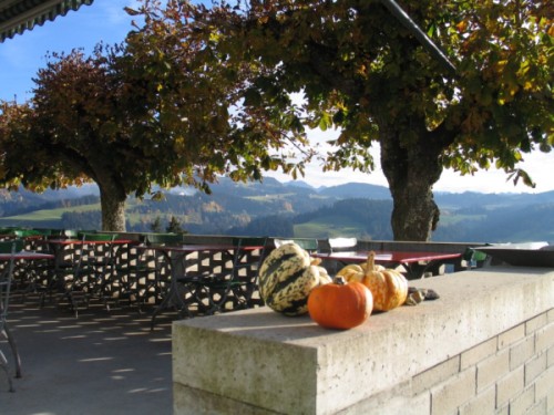 Herbststimmung auf der Terrasse